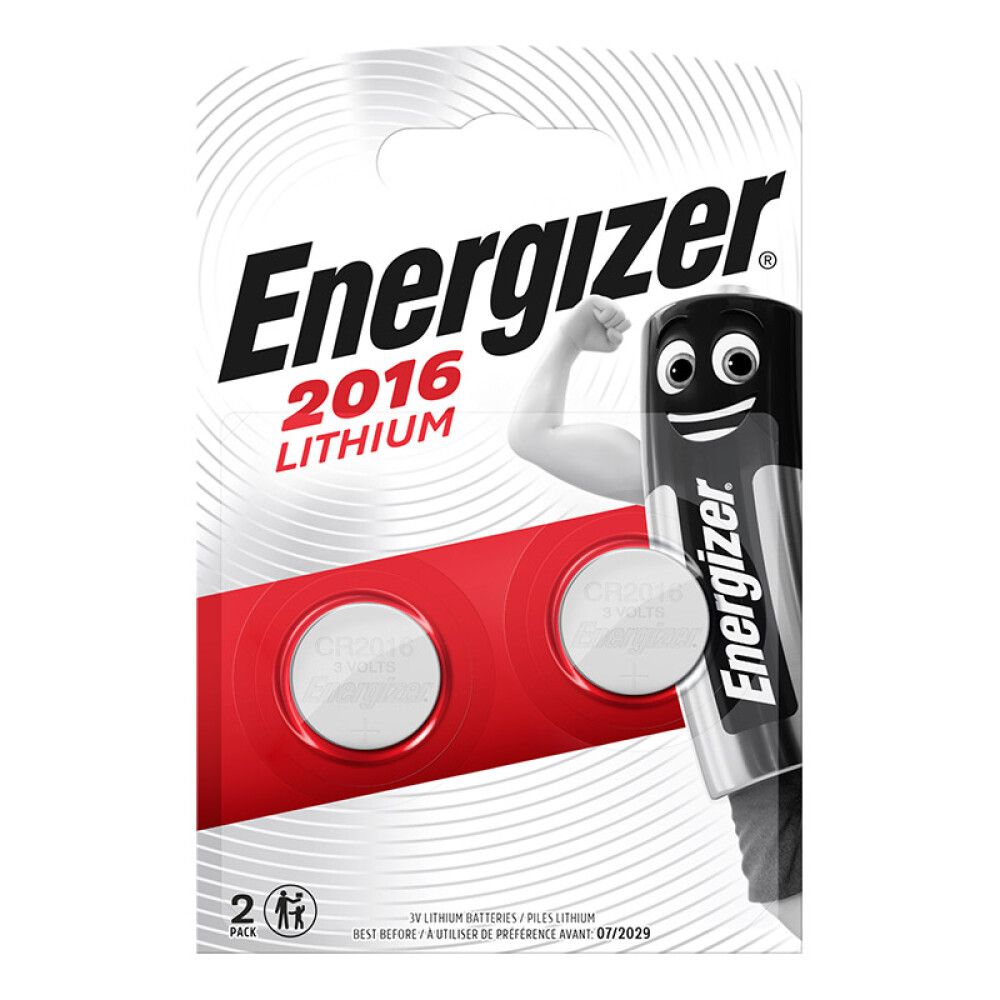 Patareid Energizer CR2016 Lithium 3V – 2 tk
