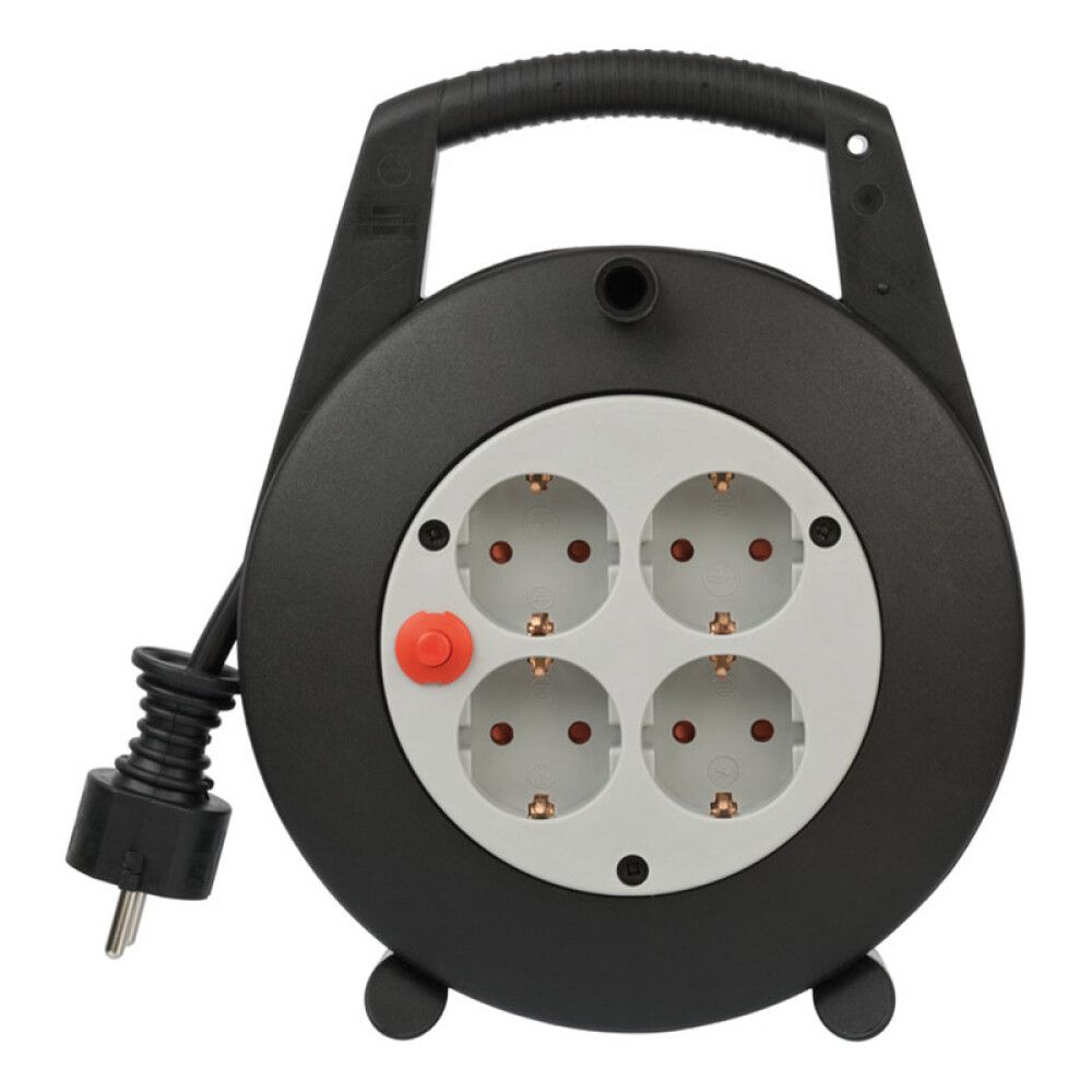 Kaablitrummel  Brennenstuhl® 4-os 5M H05VV-F 3G1,5 hall/must