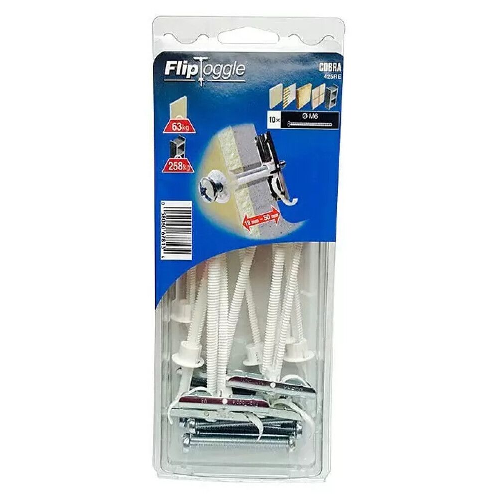 Tüübel Cobra libToggle 425R 10 tk