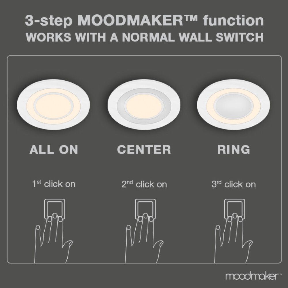 Süvistatav kohtvalgusti Nordlux Clyde, Ø 8 cm