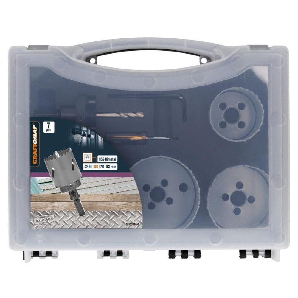 Augusaagide komplekt Craftomat HSS-bimetall 7-osaline