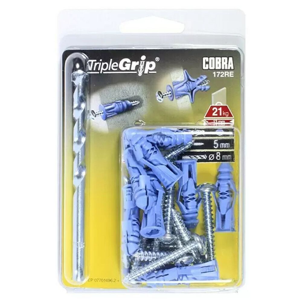 Universaaltüübel Cobra TripleGrip sinine 5 mm