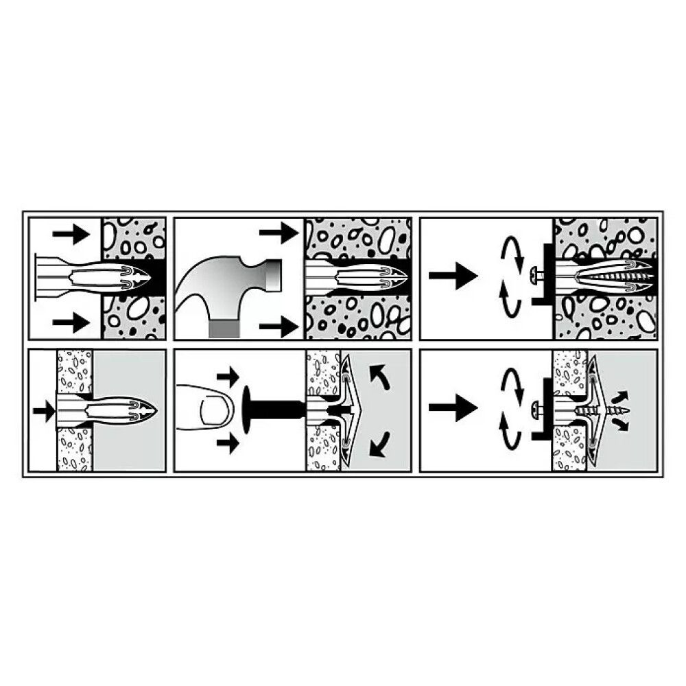 Nailontüübel Cobra Toggles L 6 x 31,5 mm 4 tk