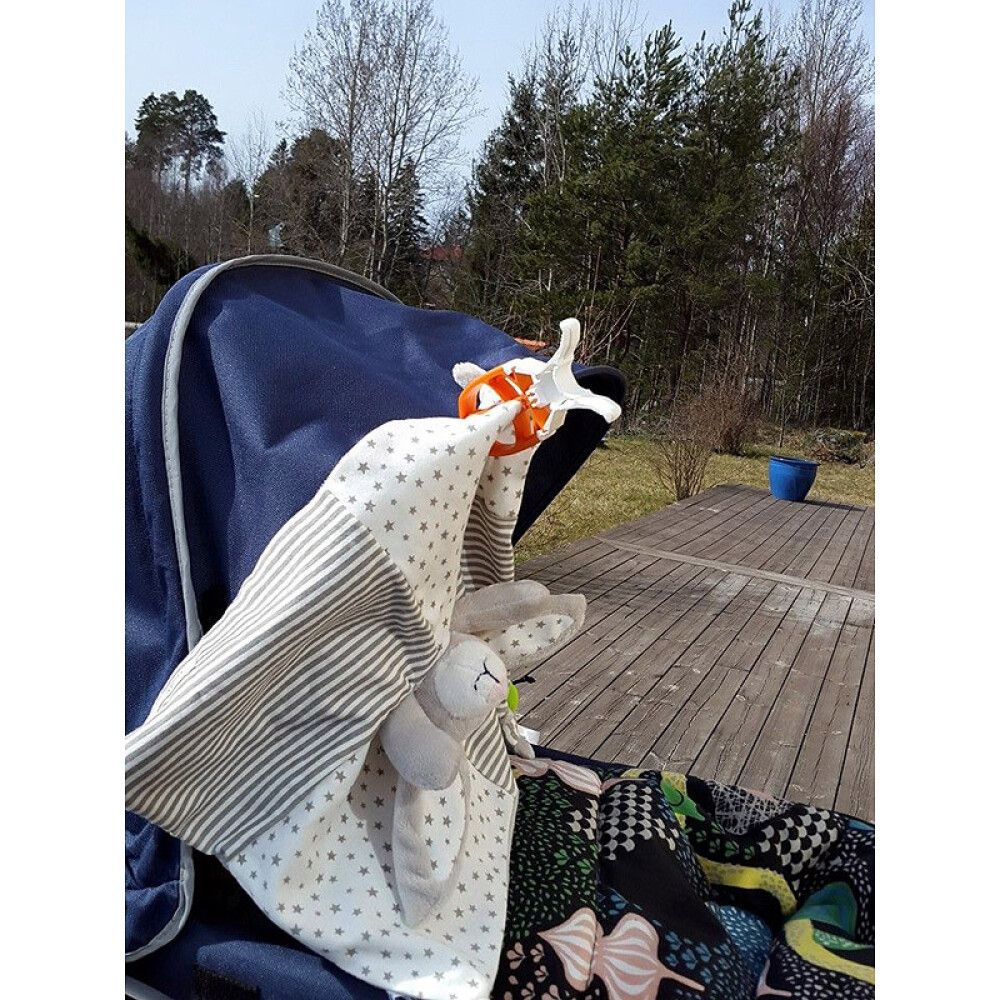 Klamber Fixclip punane/valge 6 tk