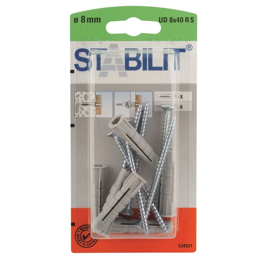 Tüübel kraega Stabilit 8 x 40 mm