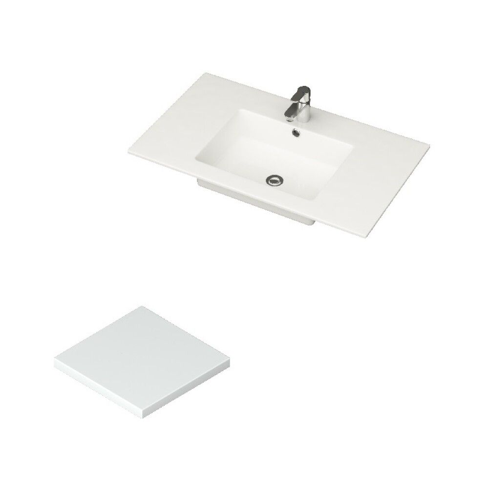 Töötasapind valamuga Skärgård IQ valge 40 cm