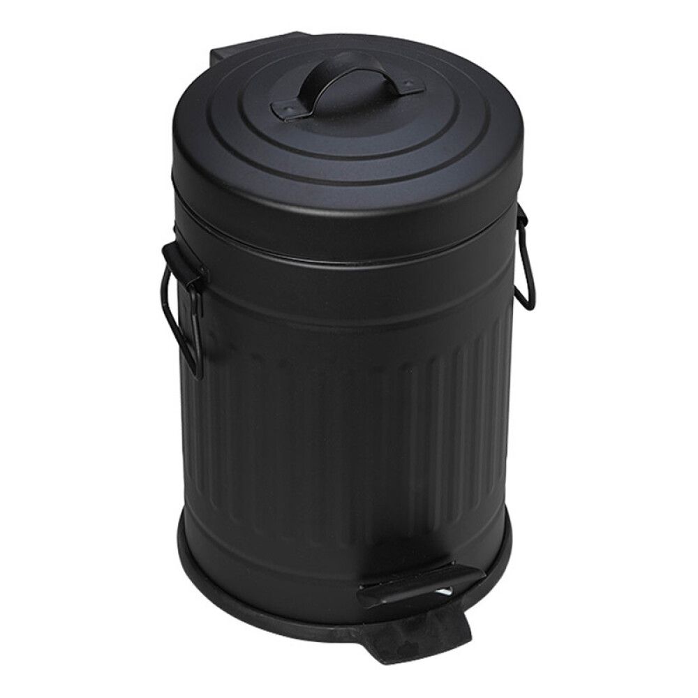 Prügikast pedaaliga Venus Tonne must 3 l