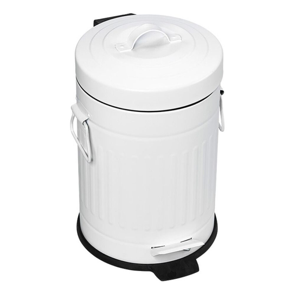 Prügikast pedaaliga Venus Tonne valge 3 l