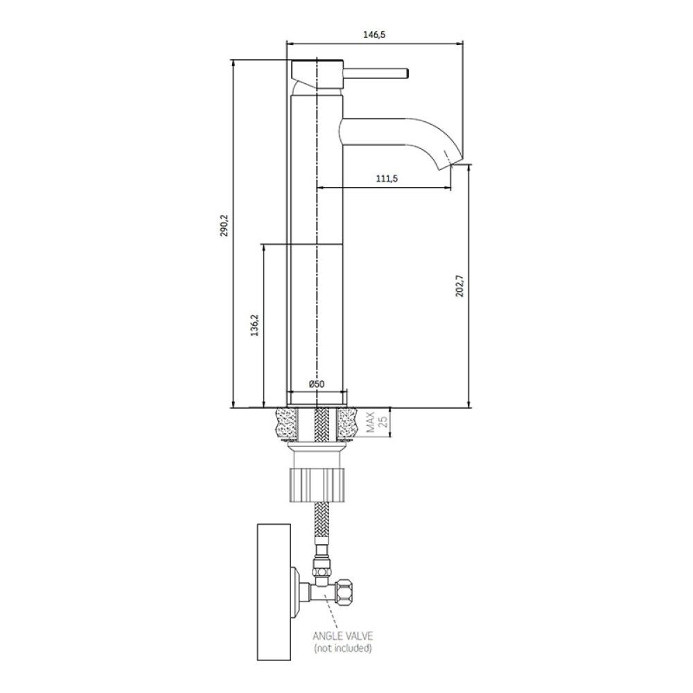 Valamusegisti Dueodde kõrge messing