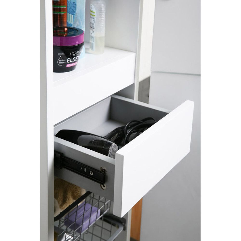 Sahtel Camargue Skärgård kõrgele kapile 35 cm Matt valge