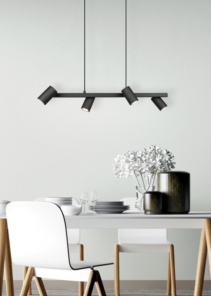 Rippvalgusti Trio Marley 4-osaline must