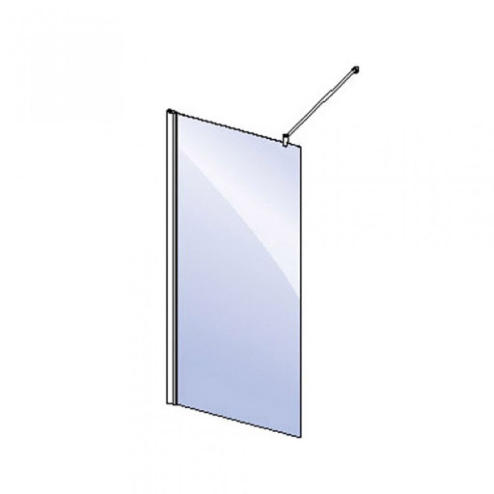 Dušisein fikseeritud Camargue Vario hõbedane 90 cm