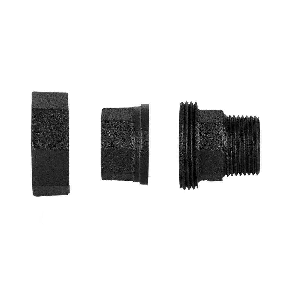 Kaksiknippel Walteco RT-57 must 3/4" x 1"