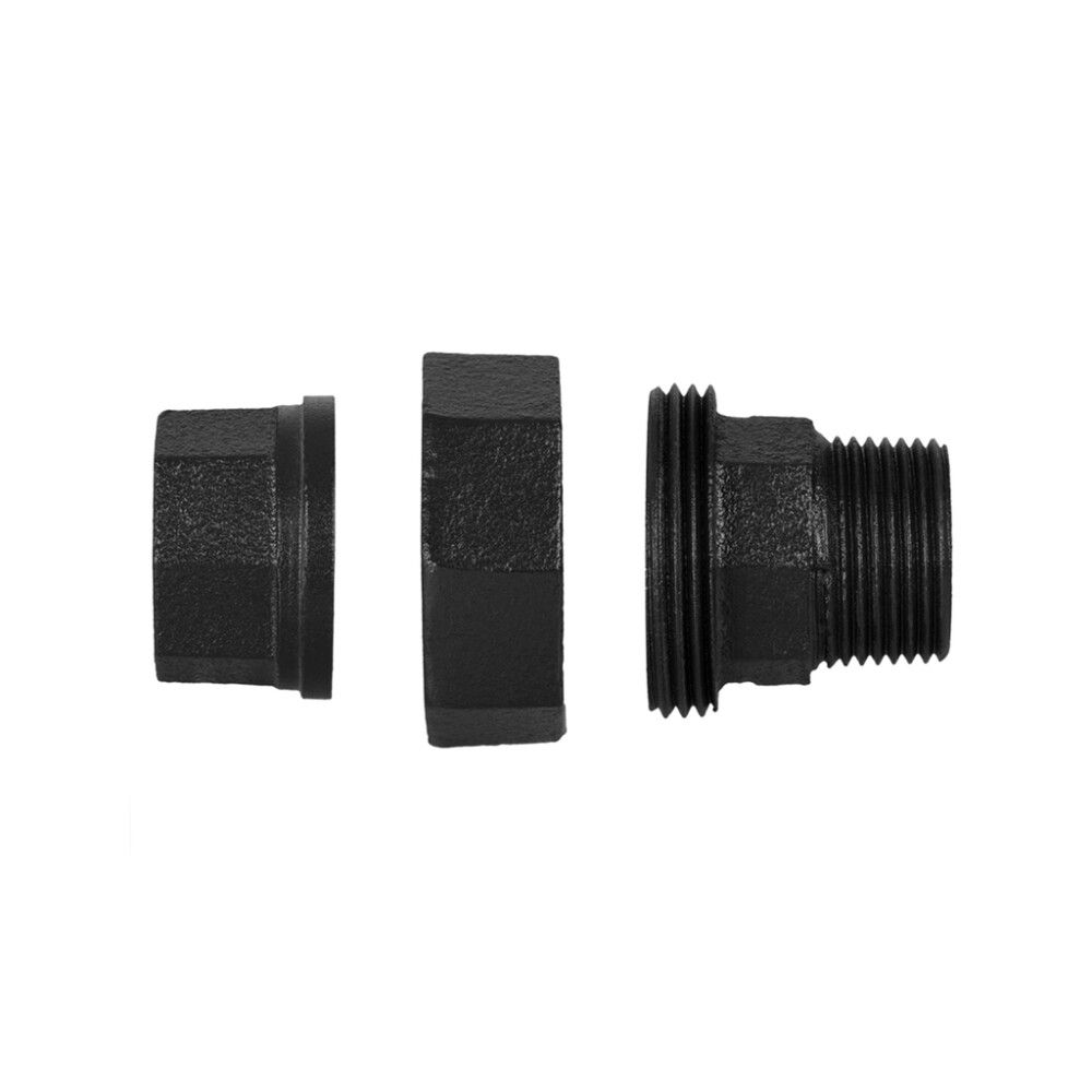 Kaksiknippel Walteco RT-58 must 3/4” x 3/4” 2 tk