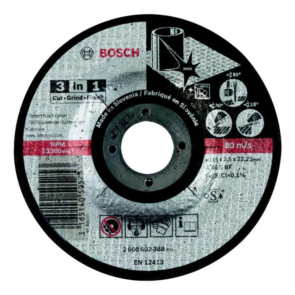 Lõikeketas Bosch 3-in-1 115 x 2,5 mm