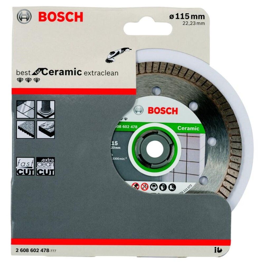 Teemantlõikeketas Bosch Best for ceramic 115 mm