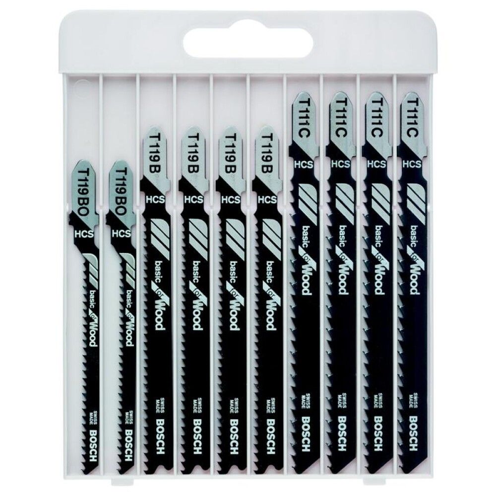 Saeterade komplekt Bosch 10 tk puidule