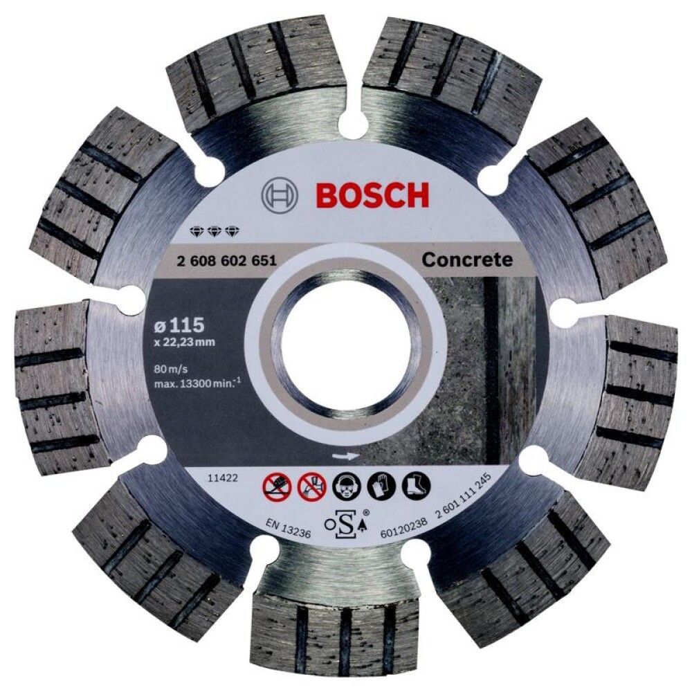 Teemantlõikeketas Bosch Best for concrete 115 mm
