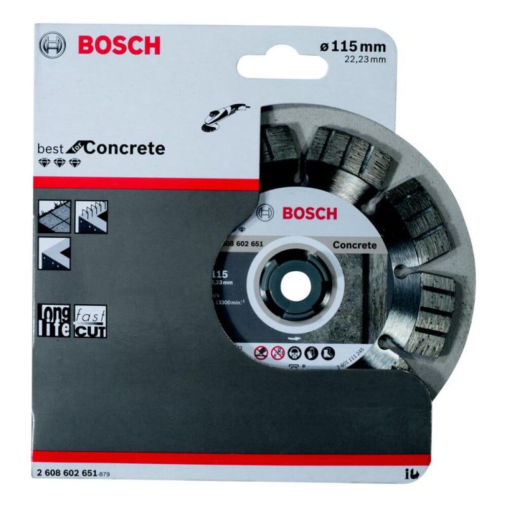 Teemantlõikeketas Bosch Best for concrete 115 mm