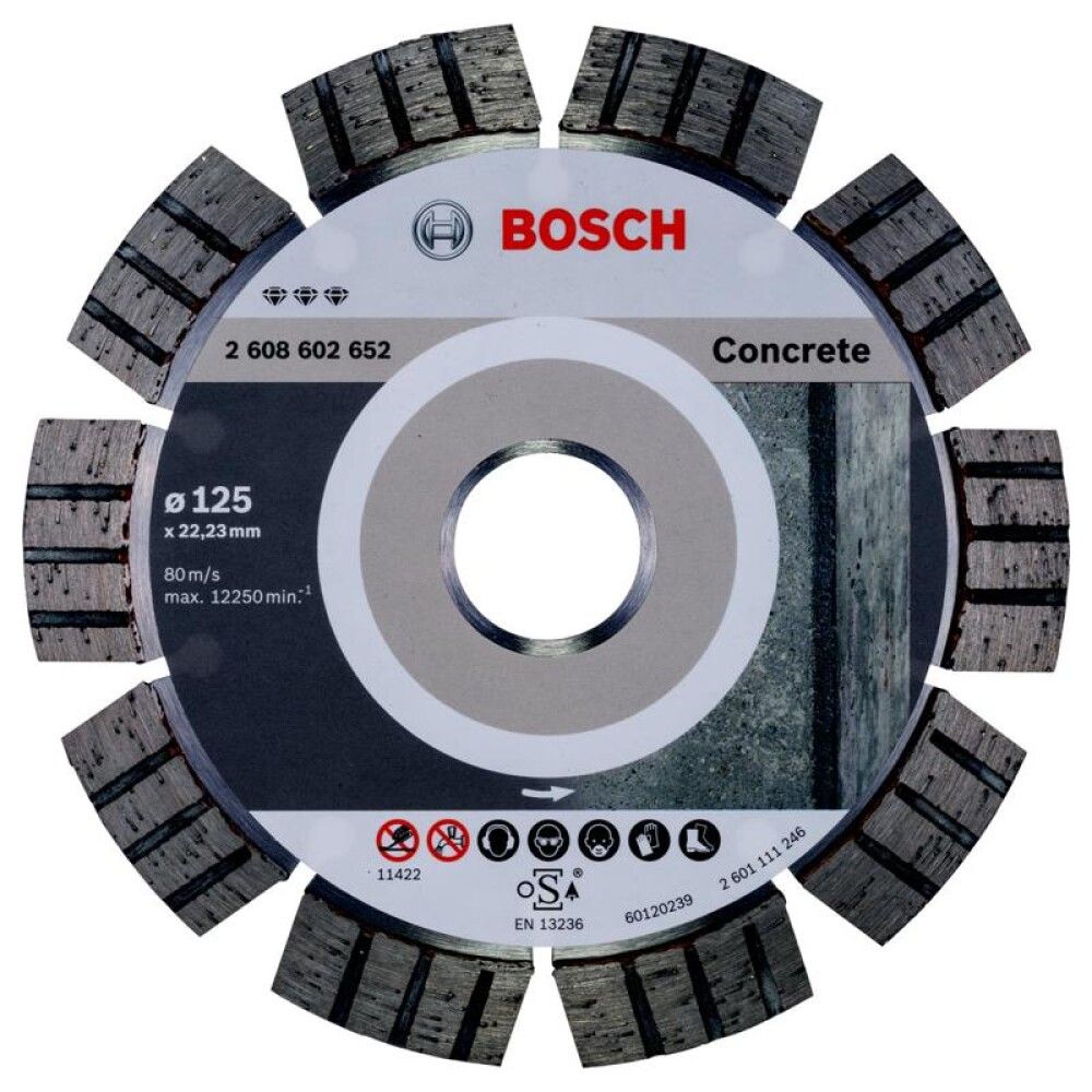 Teemantlõikeketas Bosch Best for concrete 125 mm