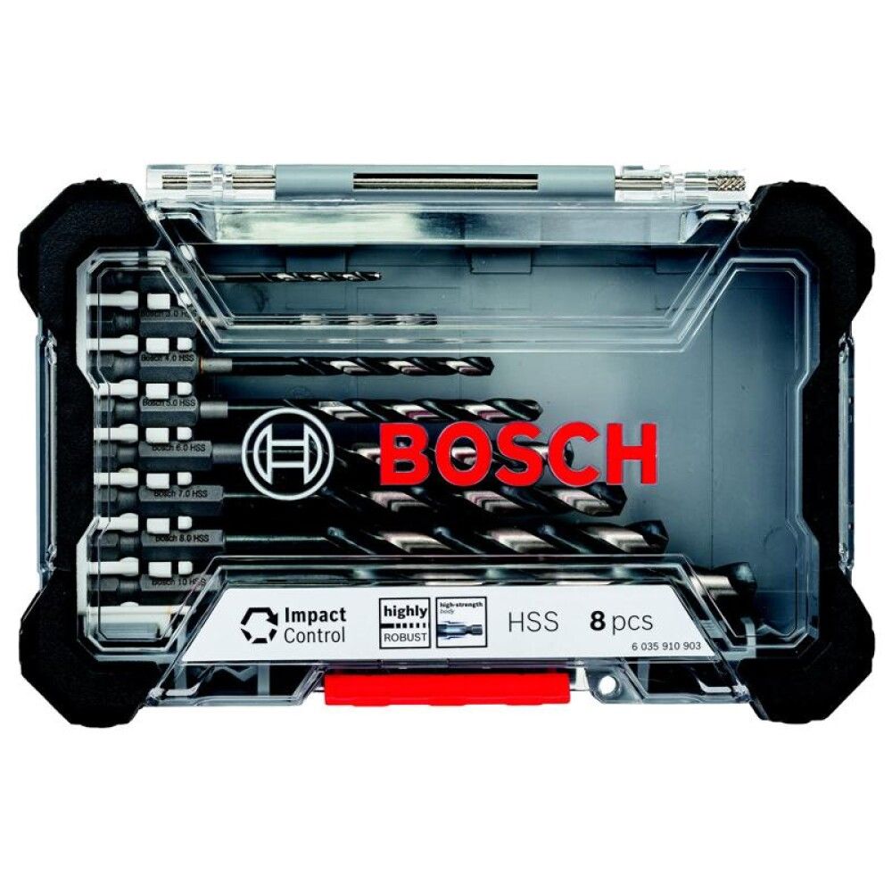 Metallipuuride komplekt Bosch HSS 2-10 mm 8 tk