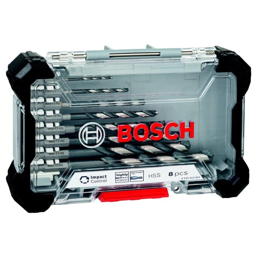 Metallipuuride komplekt Bosch HSS 2-10 mm 8 tk