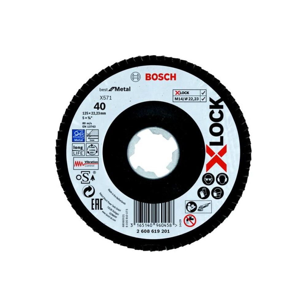 Lihvketas Bosch X-Lock 125 mm K40