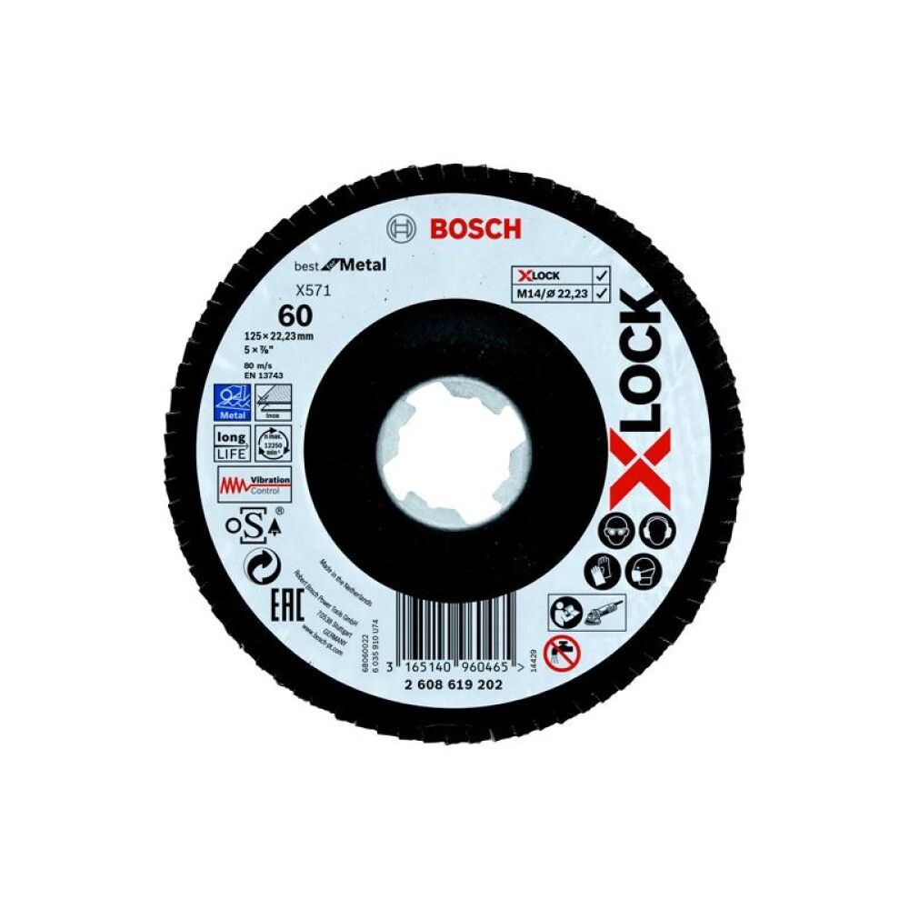 Lihvketas Bosch X-Lock 125 mm K60