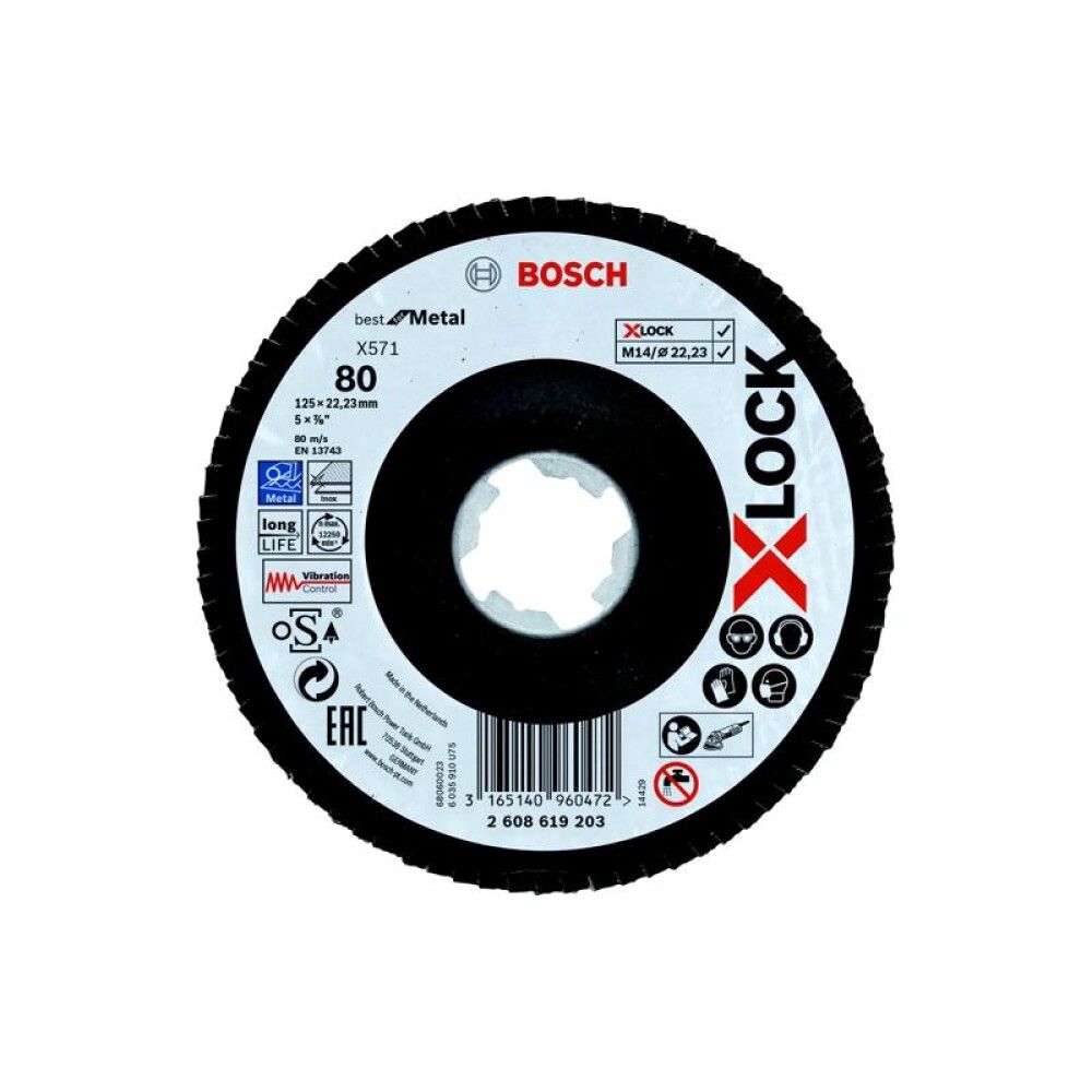 Lihvketas Bosch X-Lock 125 mm K80