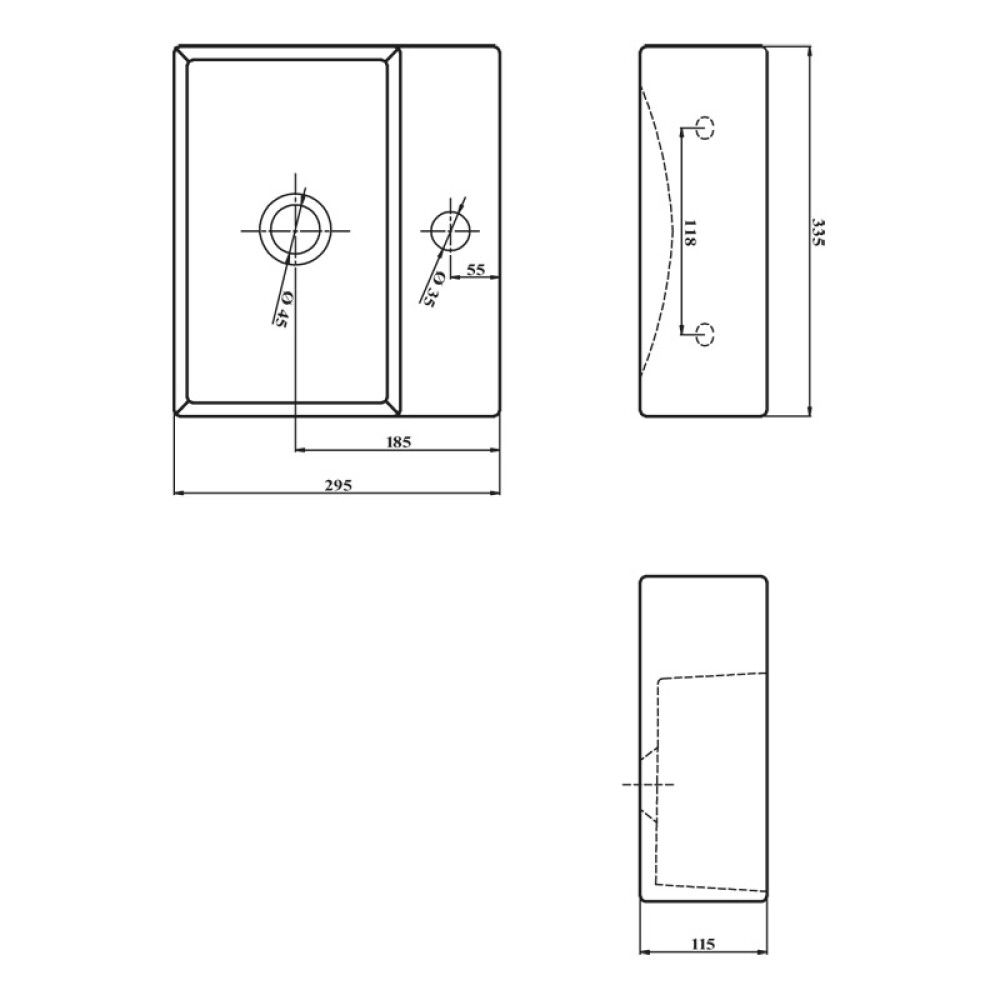 Disainvalamu Camargue El Hierro 29,5 x 33,5 cm