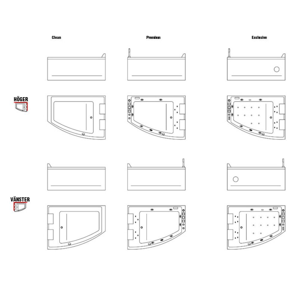 Vann Camargue Skärgård Värmland Clean vasak 160 cm