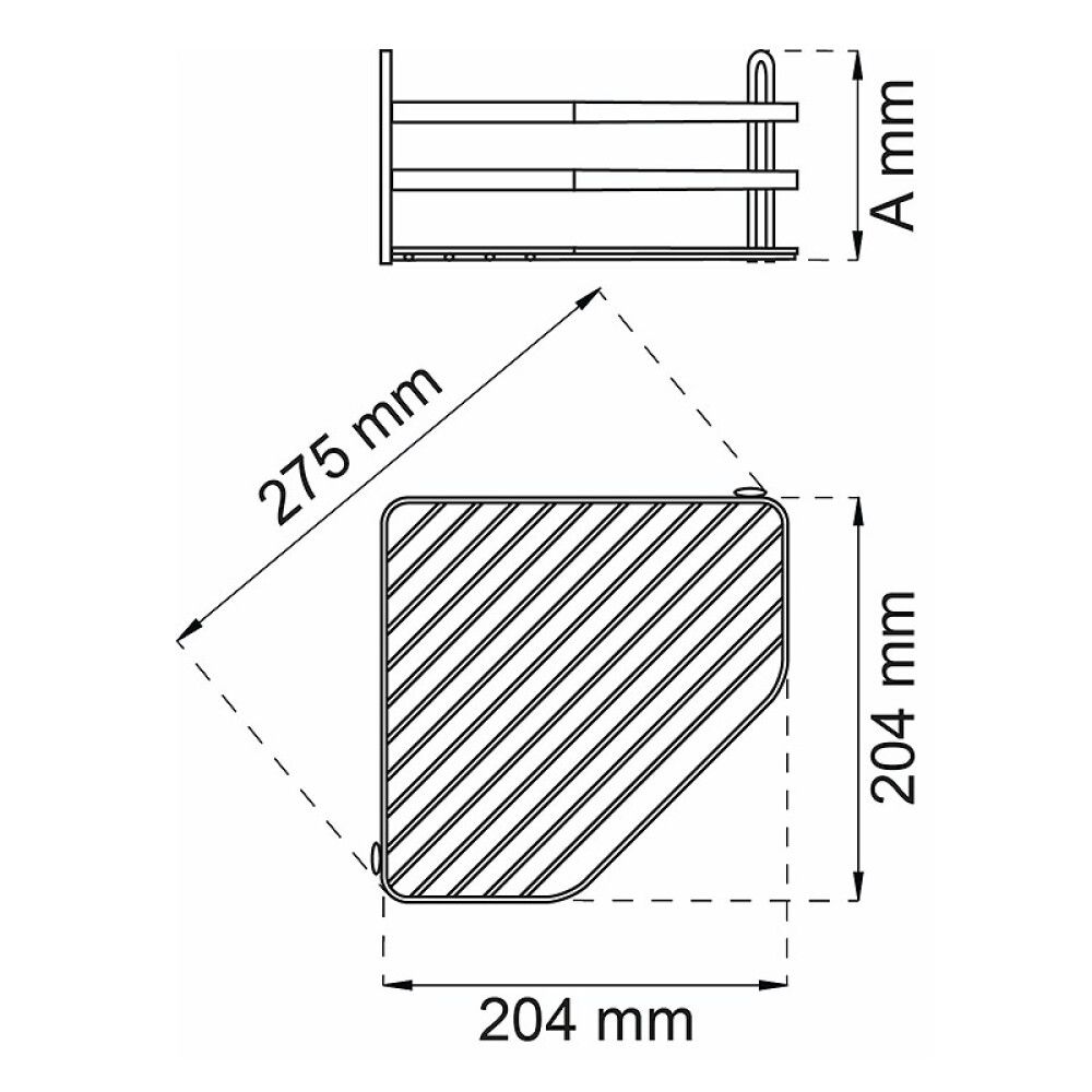 Duširiiul Habo Lantana 100 mm kroomitud
