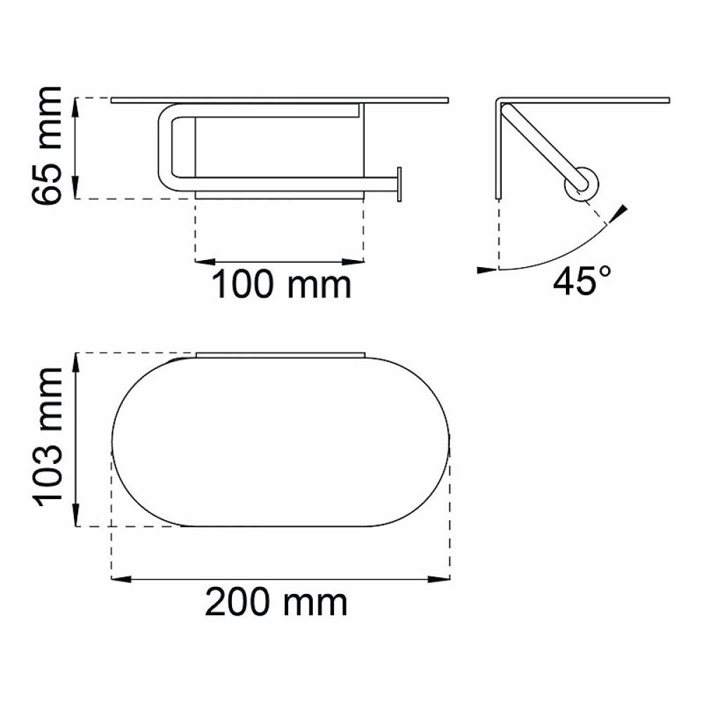 WC-paberihoidja Habo Hazel valge