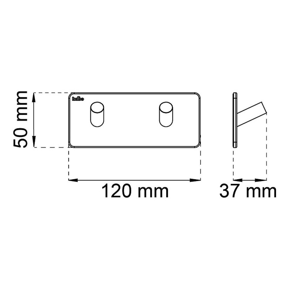 Nagi Habo Edge roostevaba teras kahe konksuga