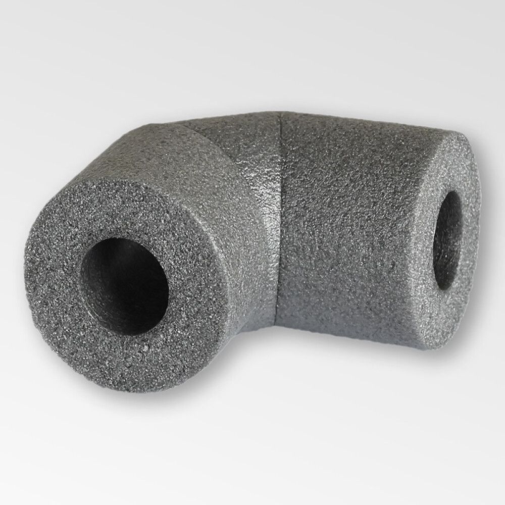 Toruisolatsiooni põlv 90° Ø18 mm / 13 mm hall