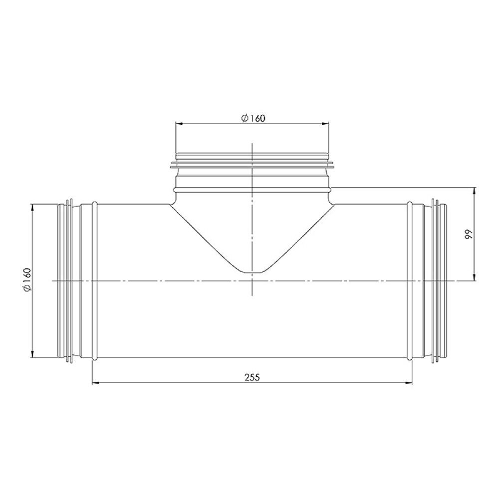 Kolmik Europlast 160/160/160 mm
