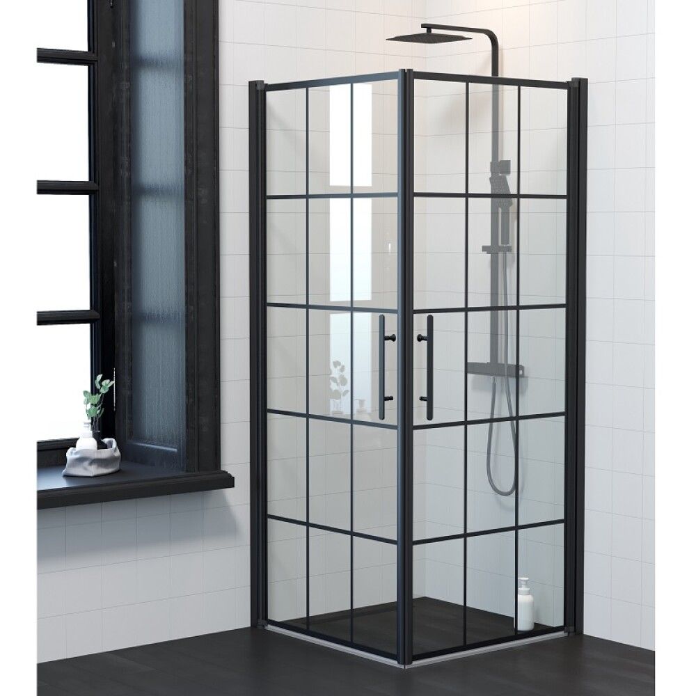 Dušiuks Camargue Skärgård läbipaistev/mustad ruudud