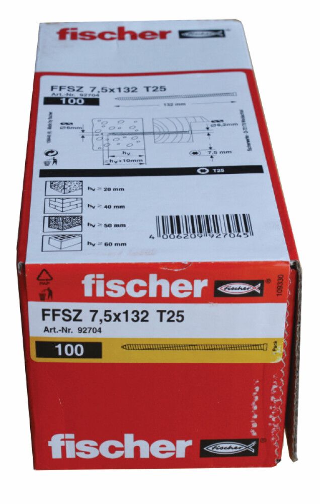 Lengikruvi Fischer FFSZ 7,5 x 132 100 tk