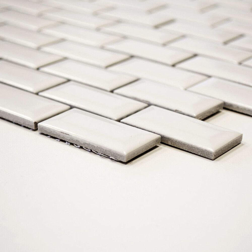 Mosaiik Brick Bond Diamond 30 x 30 cm Valge