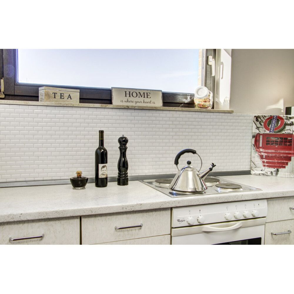 Mosaiik Brick Bond Diamond 30 x 30 cm Valge