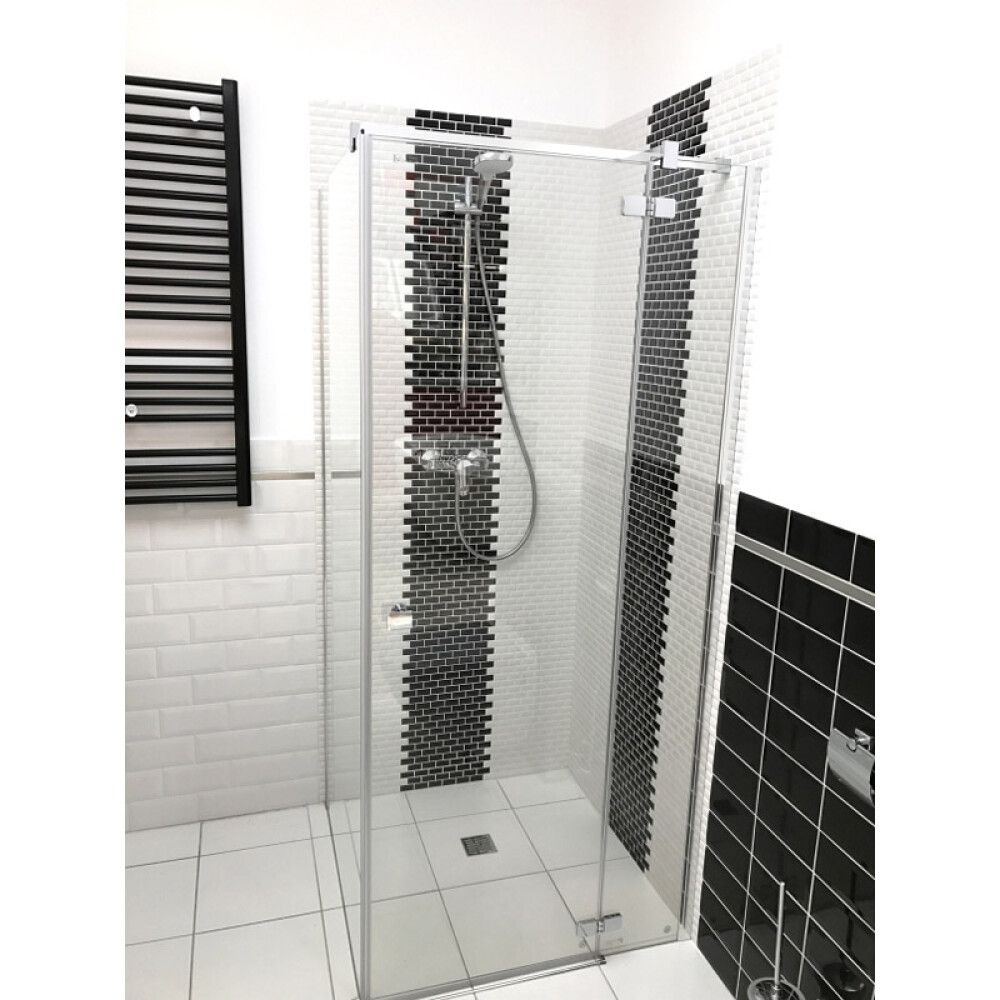 Mosaiik Brick Bond Diamond 30 x 30 cm Must