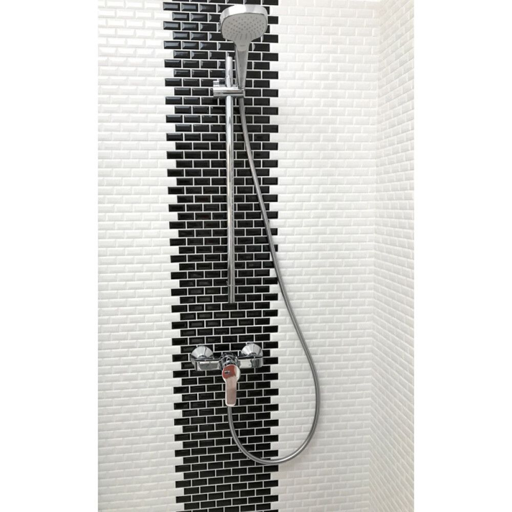 Mosaiik Brick Bond Diamond 30 x 30 cm Must