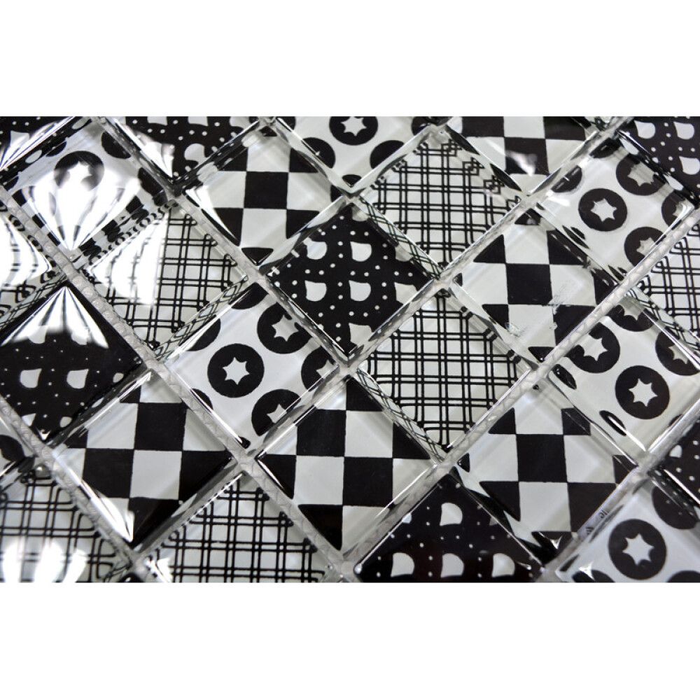 Klaasmosaiik Quadrat Crystal Mix 31,8 x 31,8 cm