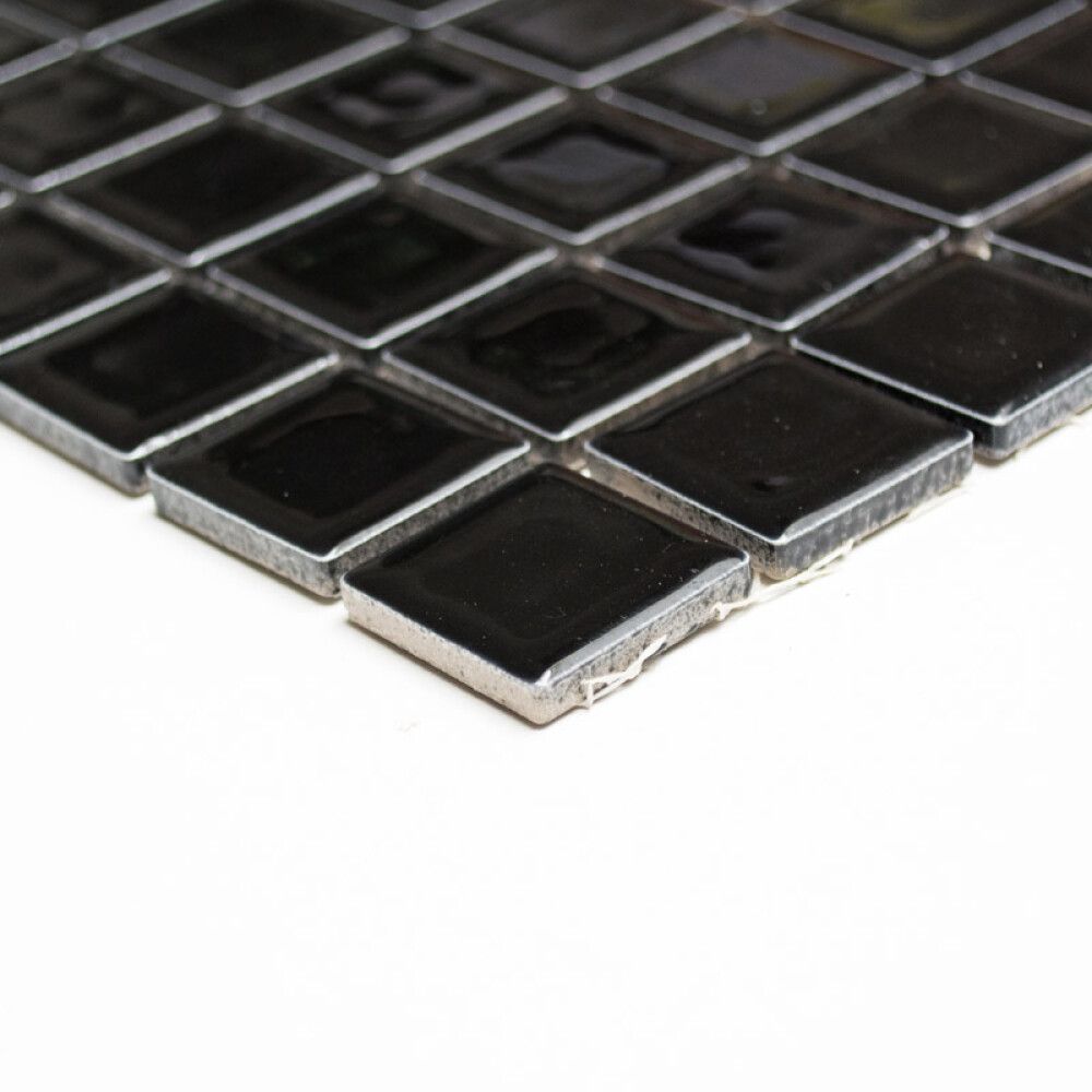 Mosaiik Square must läikiv 30 x 30 cm