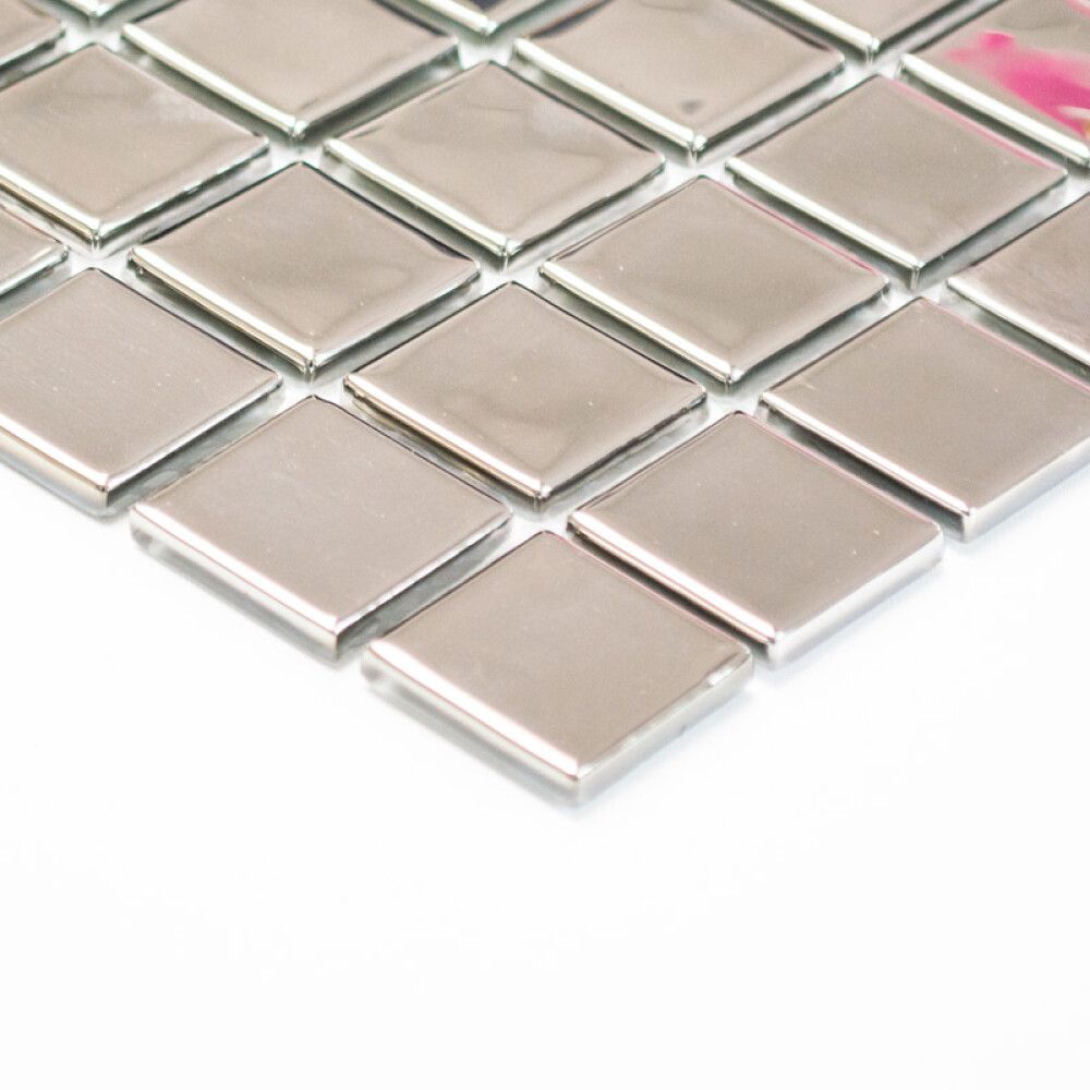 Klaasmosaiik Hõbedane Läikiv 30 × 32 cm