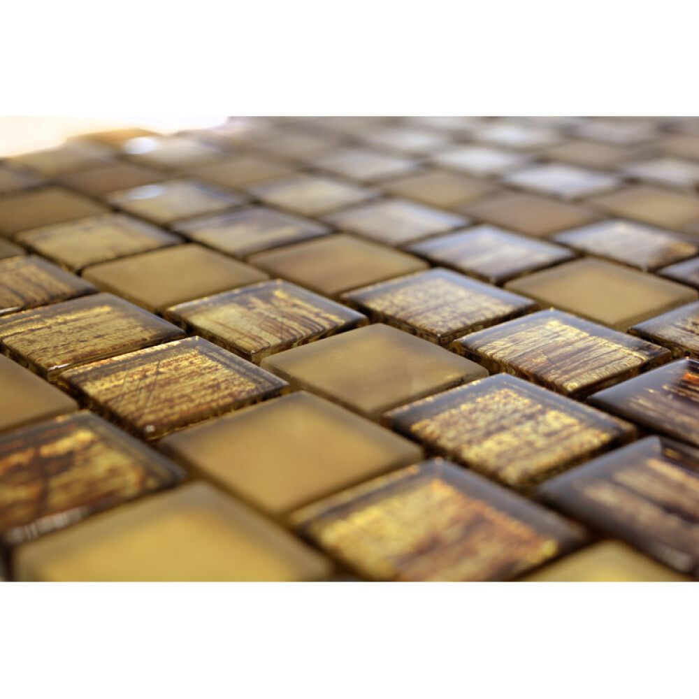 Klaasmosaiik pruun matt 28,6 x 31,8 cm
