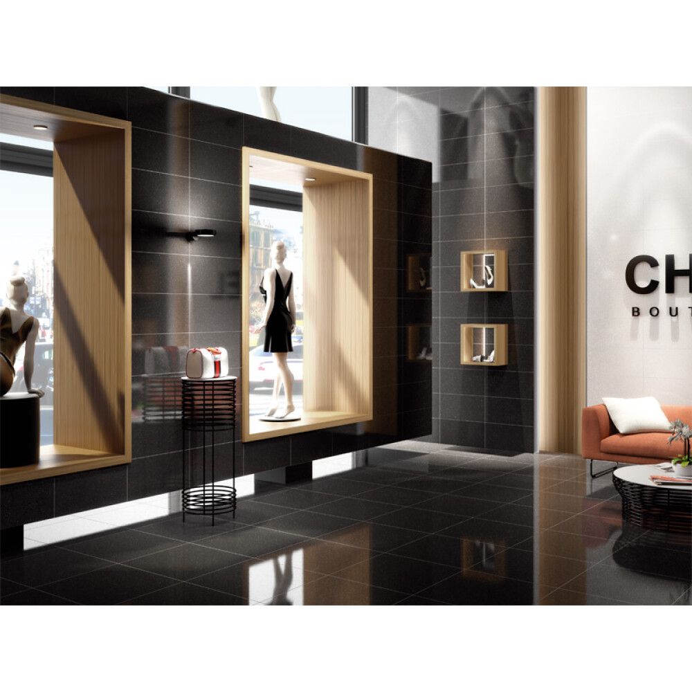 Põrandaplaat Smart Lux must 30 x 60 cm