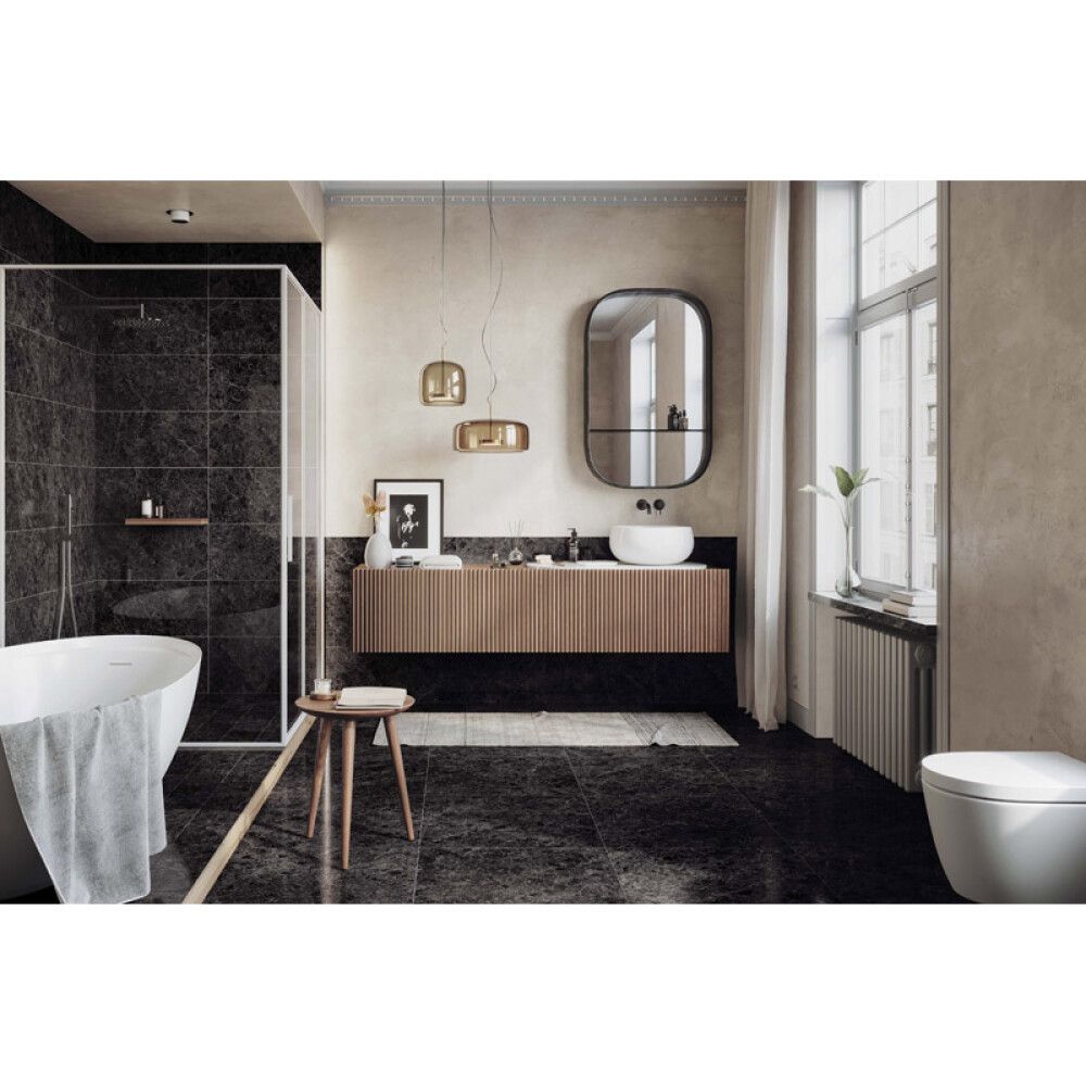 Põrandaplaat Atlas Concorde Marble Mix 15 x 15 cm matt must