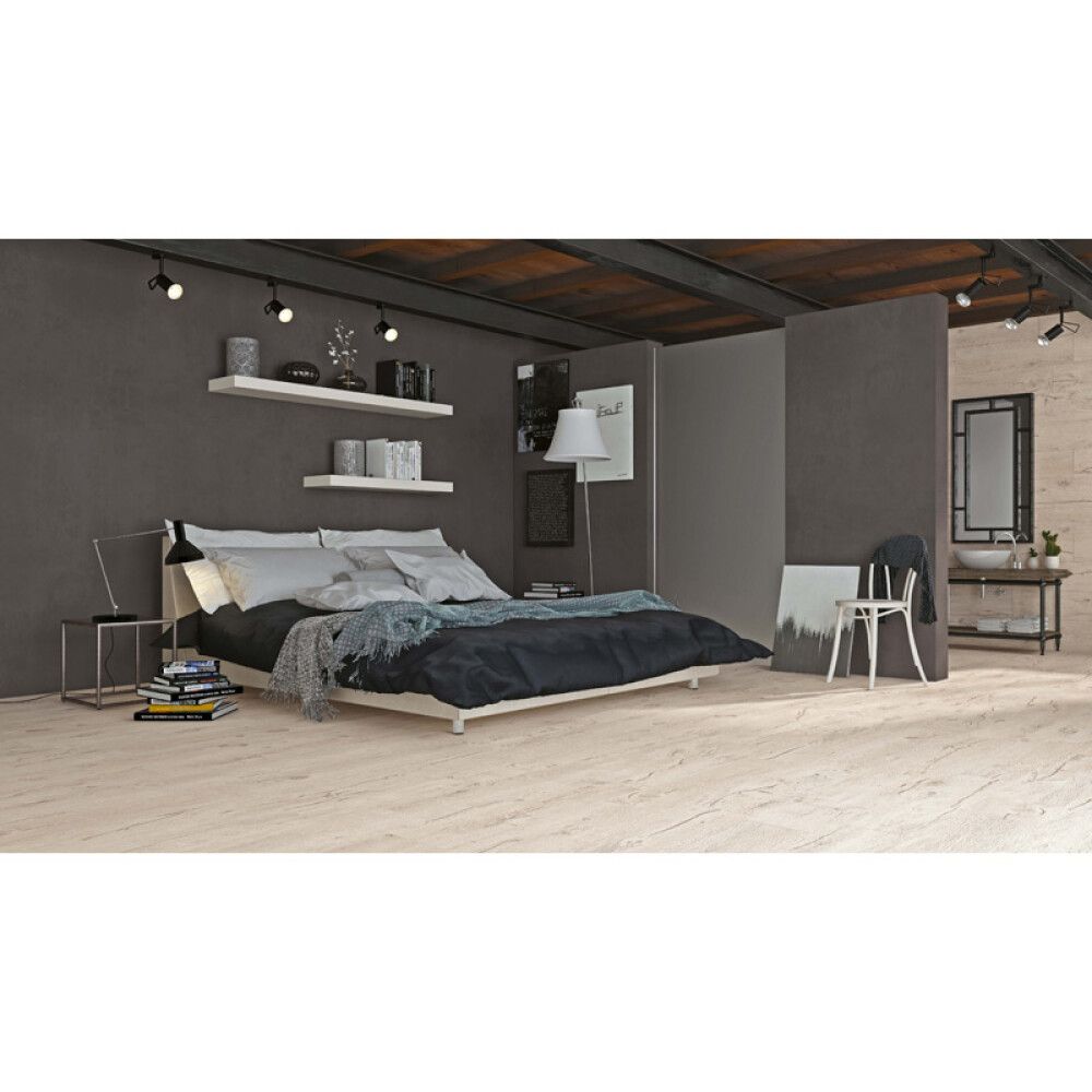 Põrandaplaat Fable valge 22,5 x 90 cm