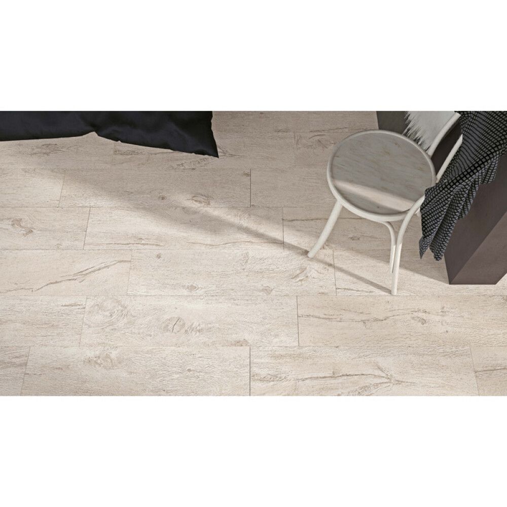 Põrandaplaat Fable valge 22,5 x 90 cm